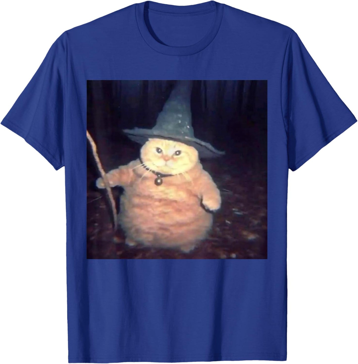 Cute Funny Cat Halloween Cat Meme Wizard Cat Weird Cat Ghost T-Shirt - T-Shirt | Royal