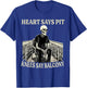 Vintage Heart Says Pit Knees Say Balcony Skeleton Quotes T-Shirt - T-Shirt | Royal