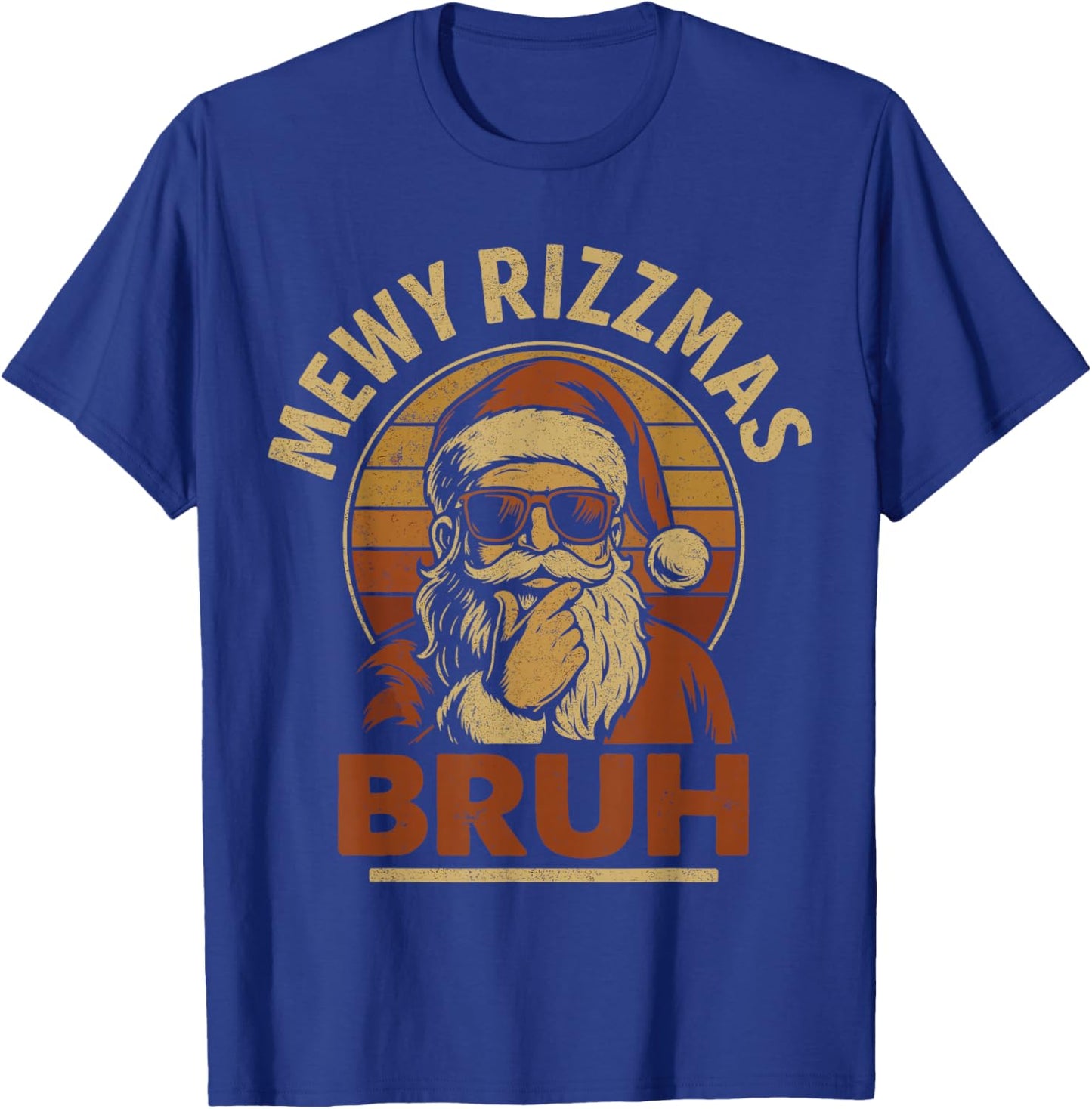 Skibidi Rizzmas Shirt , Rizzler Santa Mewy Rizzmas T-Shirt - T-Shirt | Royal
