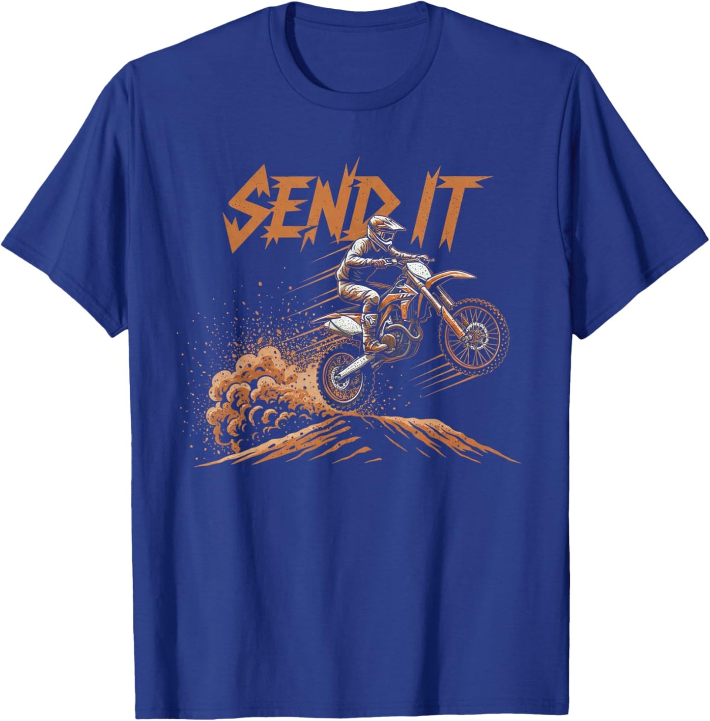 Dirt Bike Lovers Motocross Motorbike Racing MX Off Road Life T-Shirt - T-Shirt | Royal