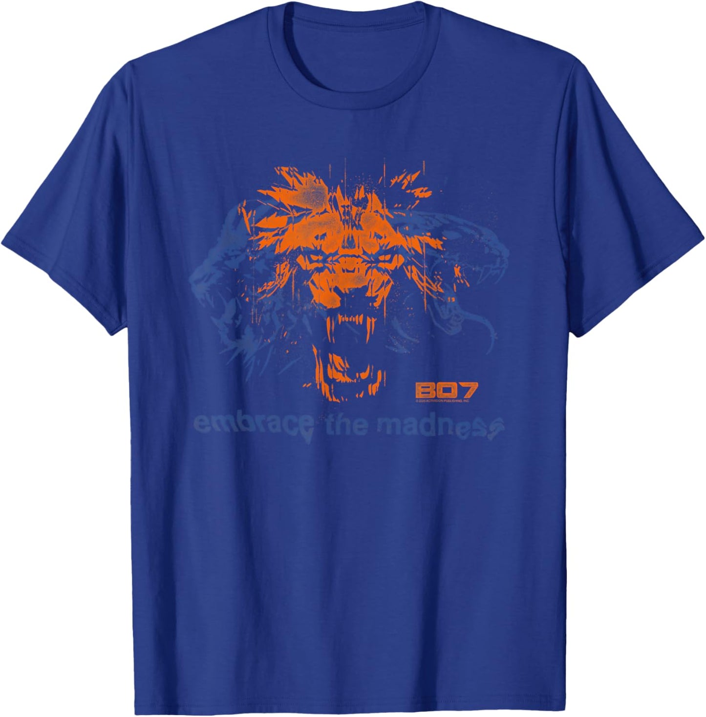 Call of Duty Black Ops 7 Embrace The Madness Video Game T-Shirt - T-Shirt | Royal