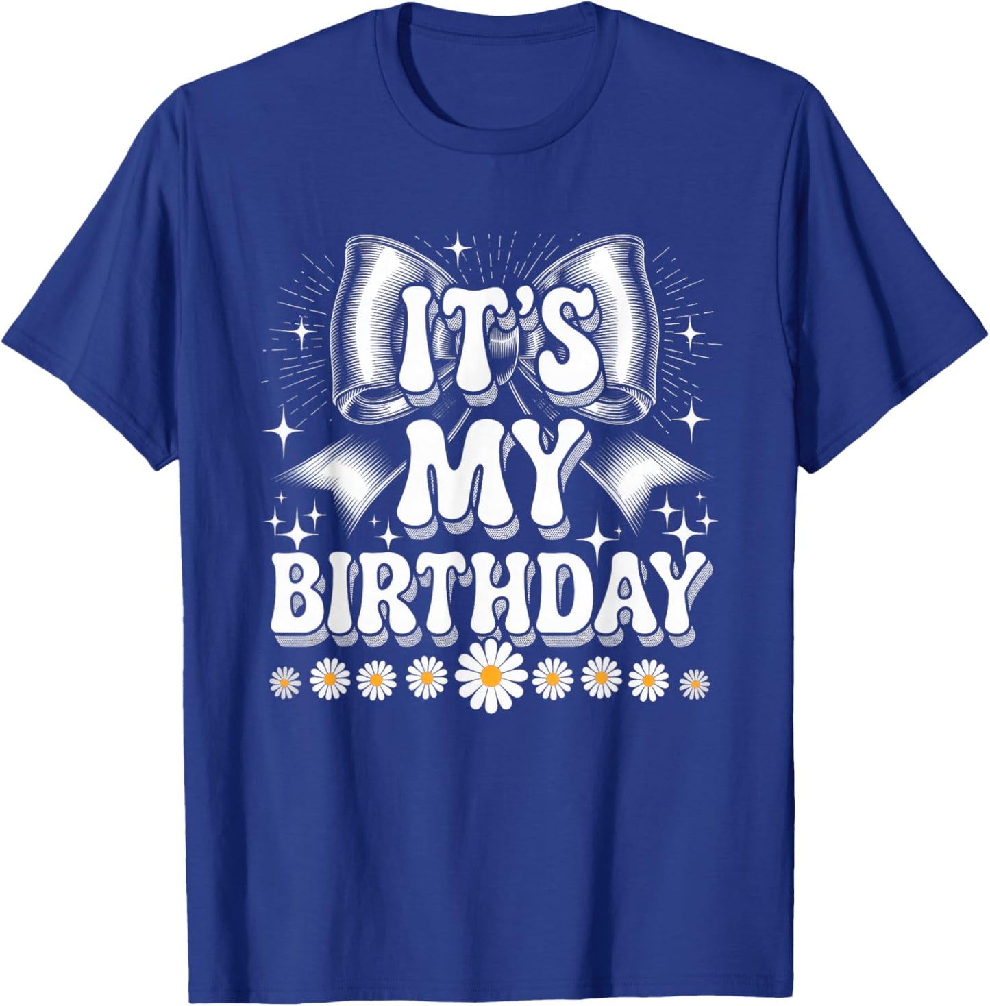 It's My Birthday Girls Women Groovy Coquette Bday T-Shirt - T-Shirt | Royal