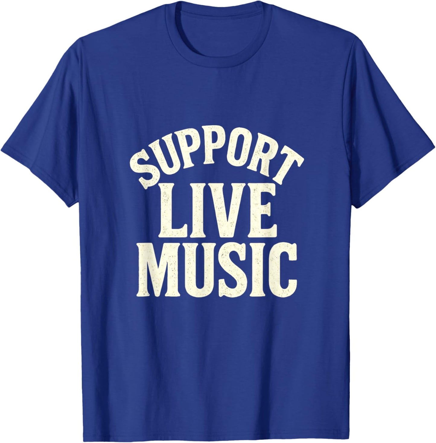 Support Live Music - Local Bands Concert Hire T-Shirt - T-Shirt | Royal