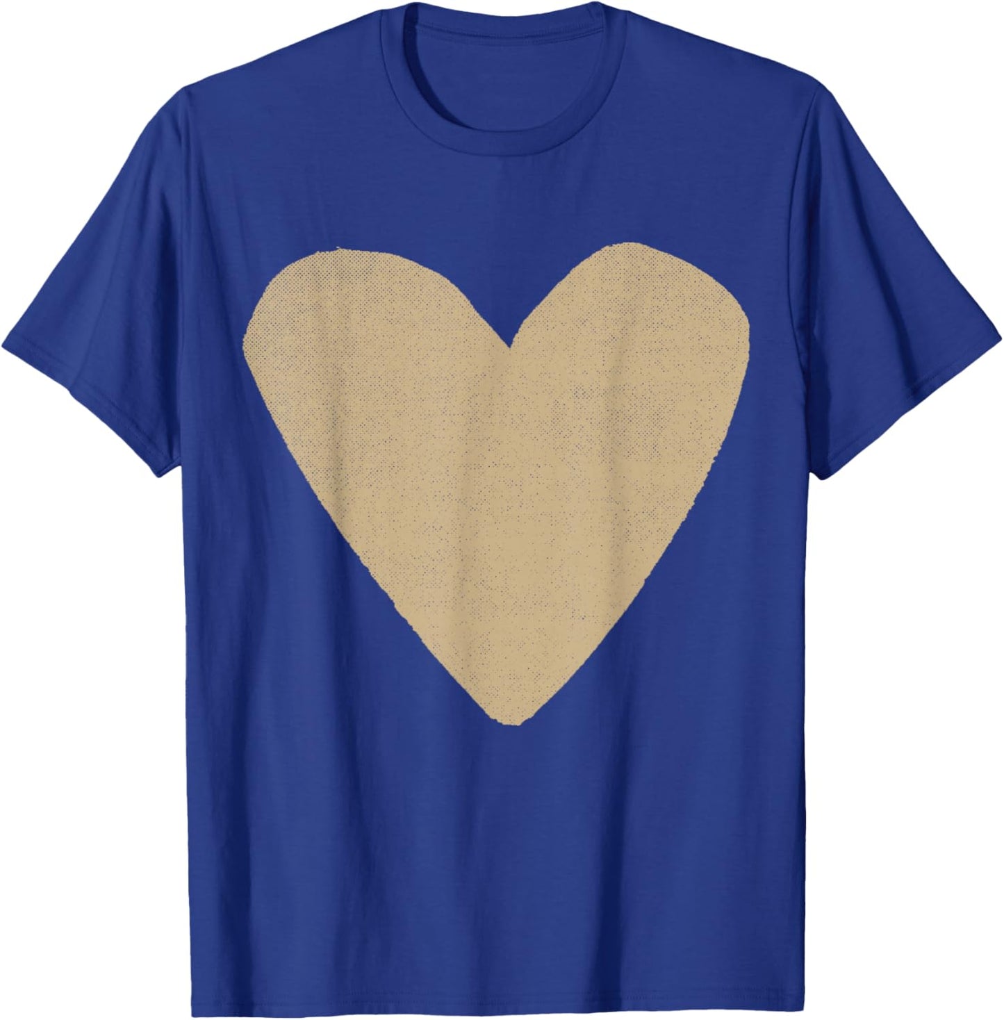 Boho Tops Valentines Day Cute Girls Tan Heart T-Shirt - T-Shirt | Royal