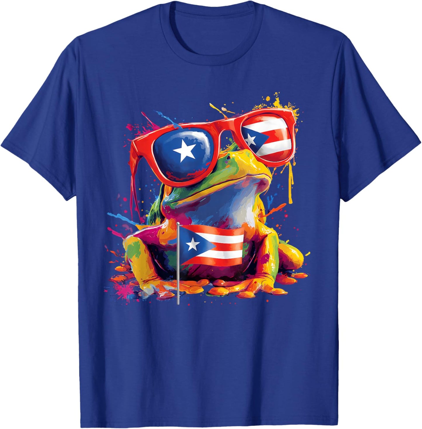 Coqui Frog Puerto Rico Flag Puerto Rican Taino Boricua T-Shirt - T-Shirt | Royal