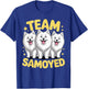 Cartoon Sammie White Plush Pet Dog Breed Team Samoyed T-Shirt - T-Shirt | Royal