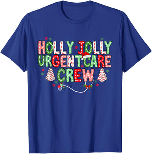Urgent Care Nurse Crew Christmas Minor Injury Unit RN ICU T-Shirt - T-Shirt | Royal