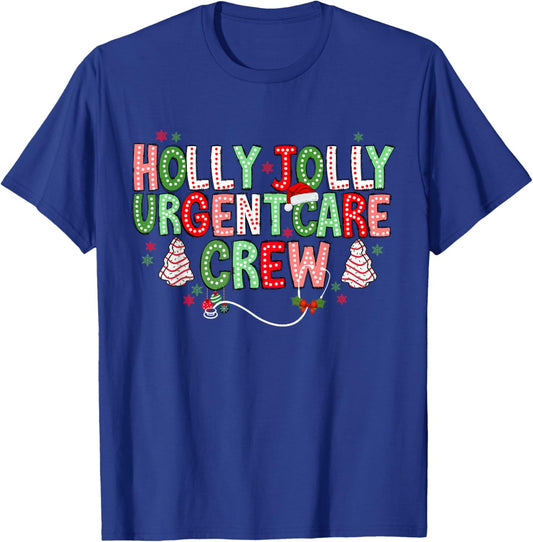 Urgent Care Nurse Crew Christmas Minor Injury Unit RN ICU T-Shirt - T-Shirt | Royal
