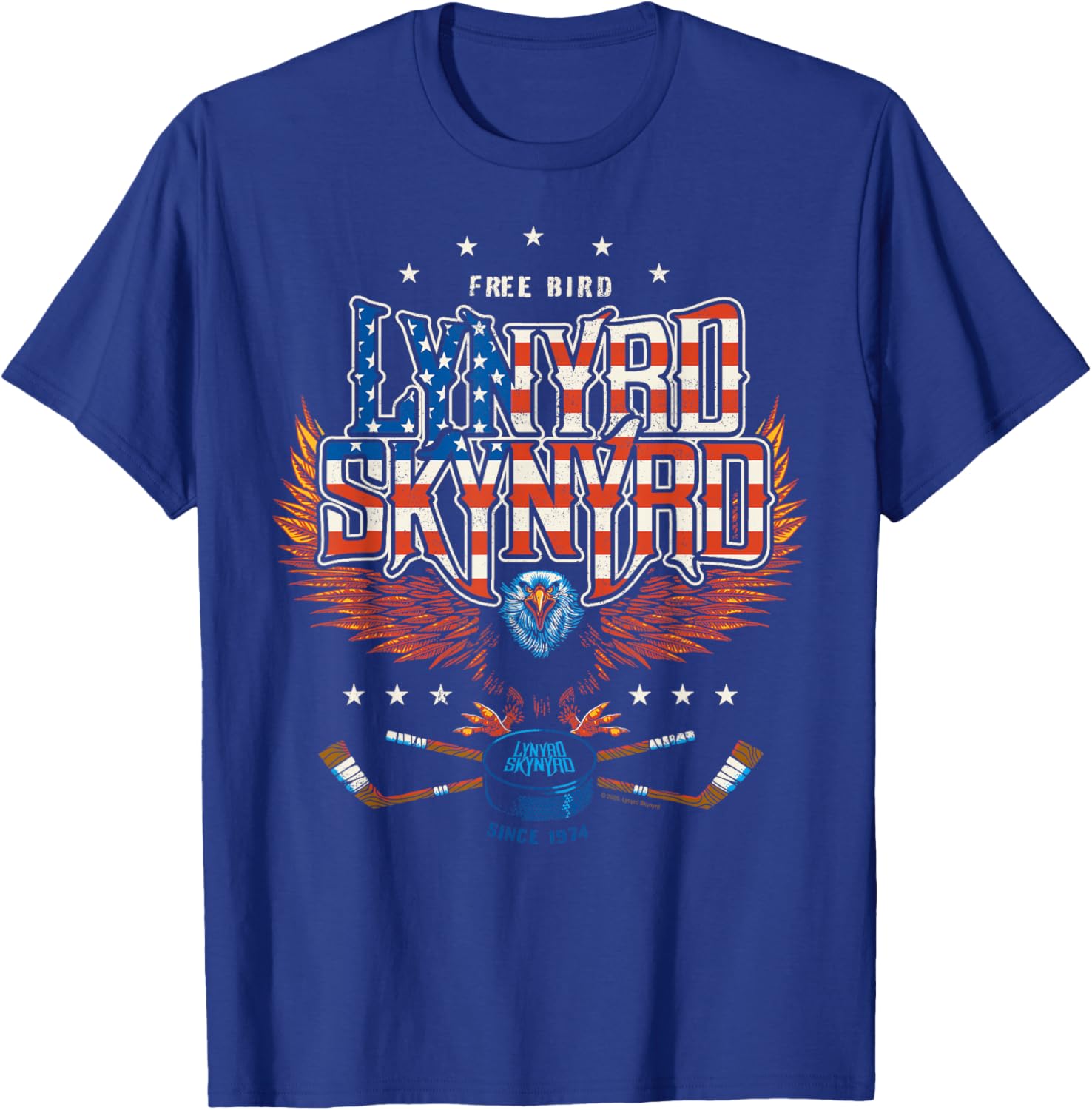 Lynyrd Skynyrd - Freebird - Americana Hockey T-Shirt - T-Shirt | Royal