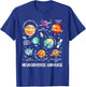 Funny Space Neurodiversity Universe SPED Autism Awareness T-Shirt - T-Shirt | Royal