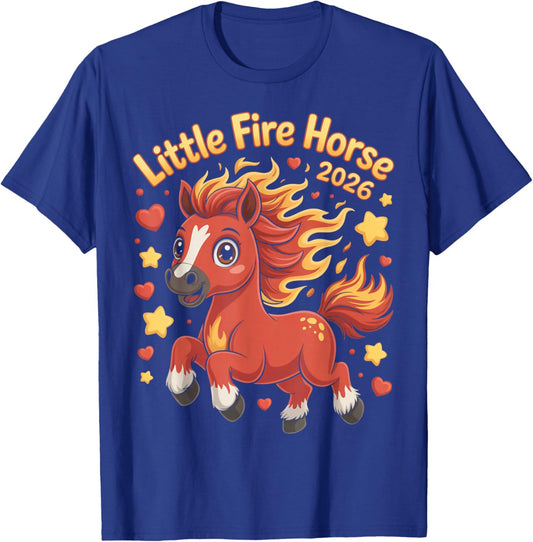 Little Fire Horse Chinese Lunar New Year of The Horse 2026 T-Shirt - T-Shirt | Royal