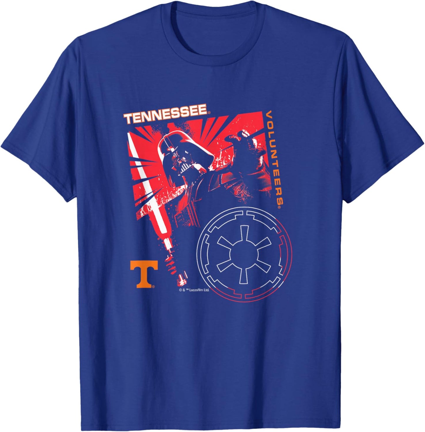 Tennessee Volunteers Star Wars Sith Lord Black T-Shirt - T-Shirt | Royal