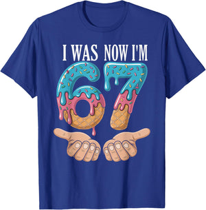 I was 6 Now I’m 7 Funny Birthday Girl Kids Seven Years Old T-Shirt - T-Shirt | Royal