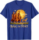Walk for Peace Monks with Aloka Dog Sunset Peace Sign Art T-Shirt - T-Shirt | Royal