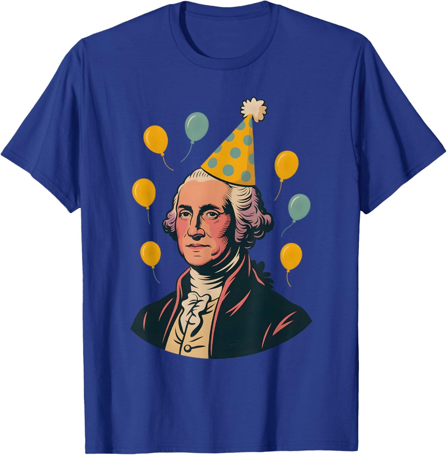 George Washington Birthday T-Shirt - T-Shirt | Royal