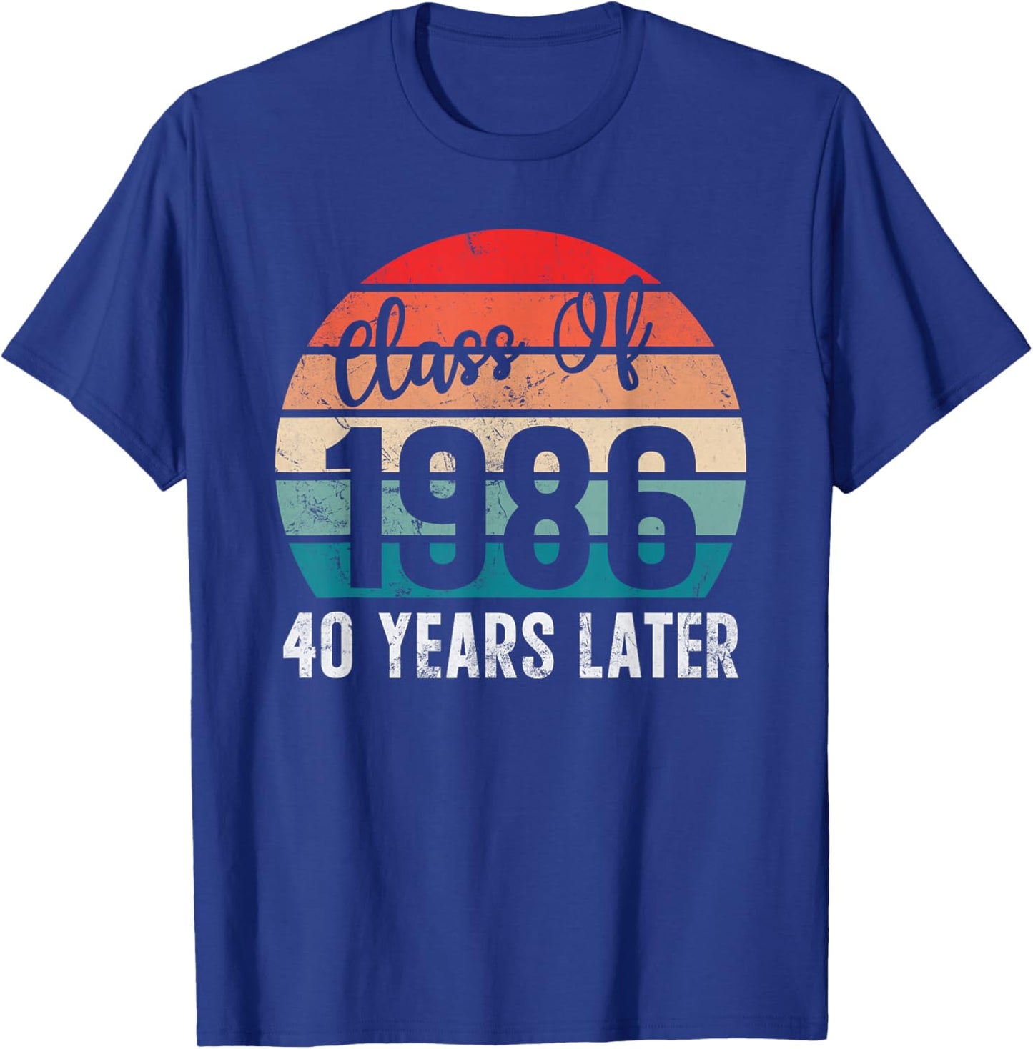 Vintage Class of 1986 86 Reunion High School Alumni Matching T-Shirt - T-Shirt | Royal