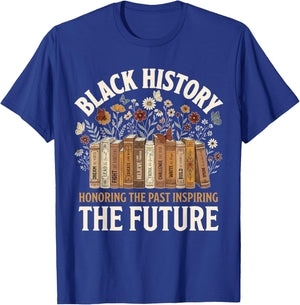Honoring Past Inspiring Future Black History Men Women Kid T-Shirt - T-Shirt | Royal