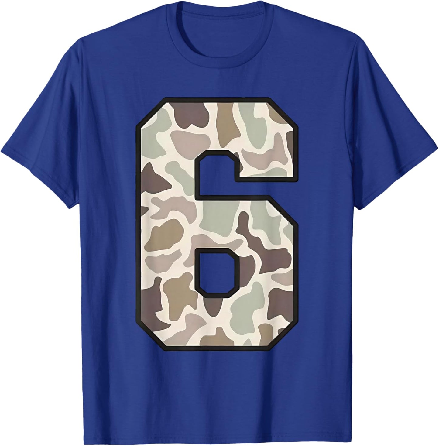 Camo Number 6 7 Funny Meme Halloween Costume T-Shirt - T-Shirt | Royal