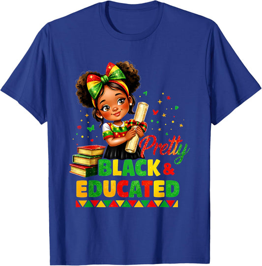 Future HBCU Grad Black History Girls Graduation Students T-Shirt - T-Shirt | Royal