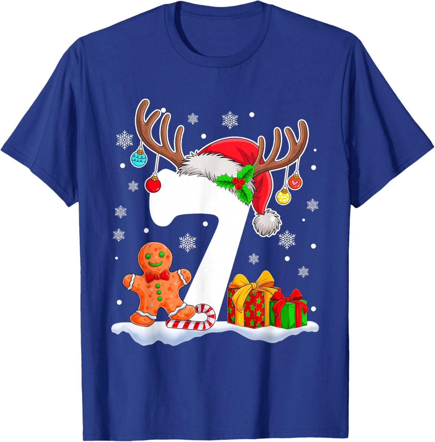 Funny 67 Six Seven Meme Couple Pajamas Matching Christmas T-Shirt - T-Shirt | Royal