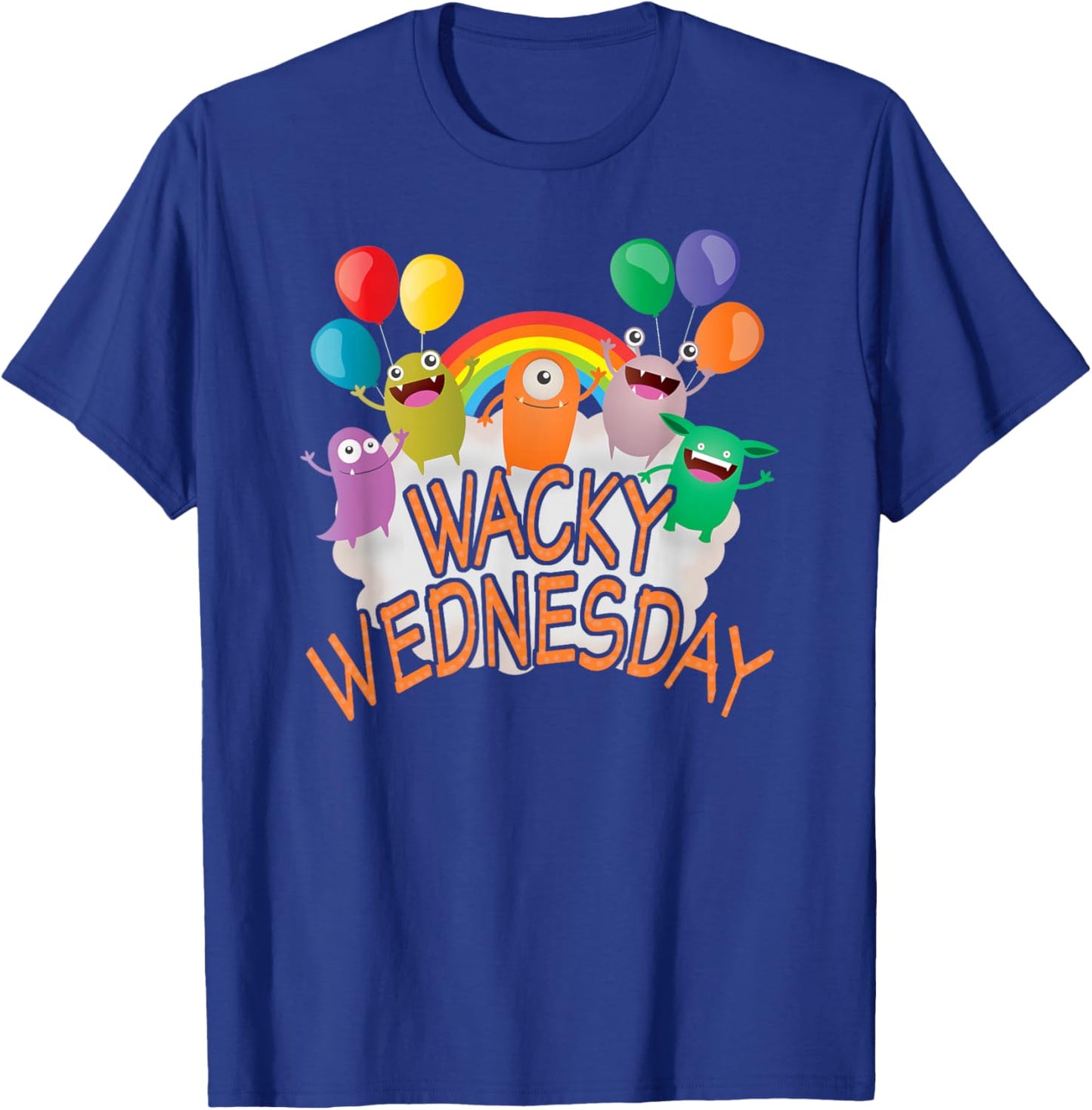 Wacky Wednesday Kids and Teachers | Mismatch Day Spirit Week T-Shirt - T-Shirt | Royal