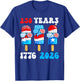 250 Years American 1776 2026 250th USA 4th of July Boy Kids T-Shirt - T-Shirt | Royal