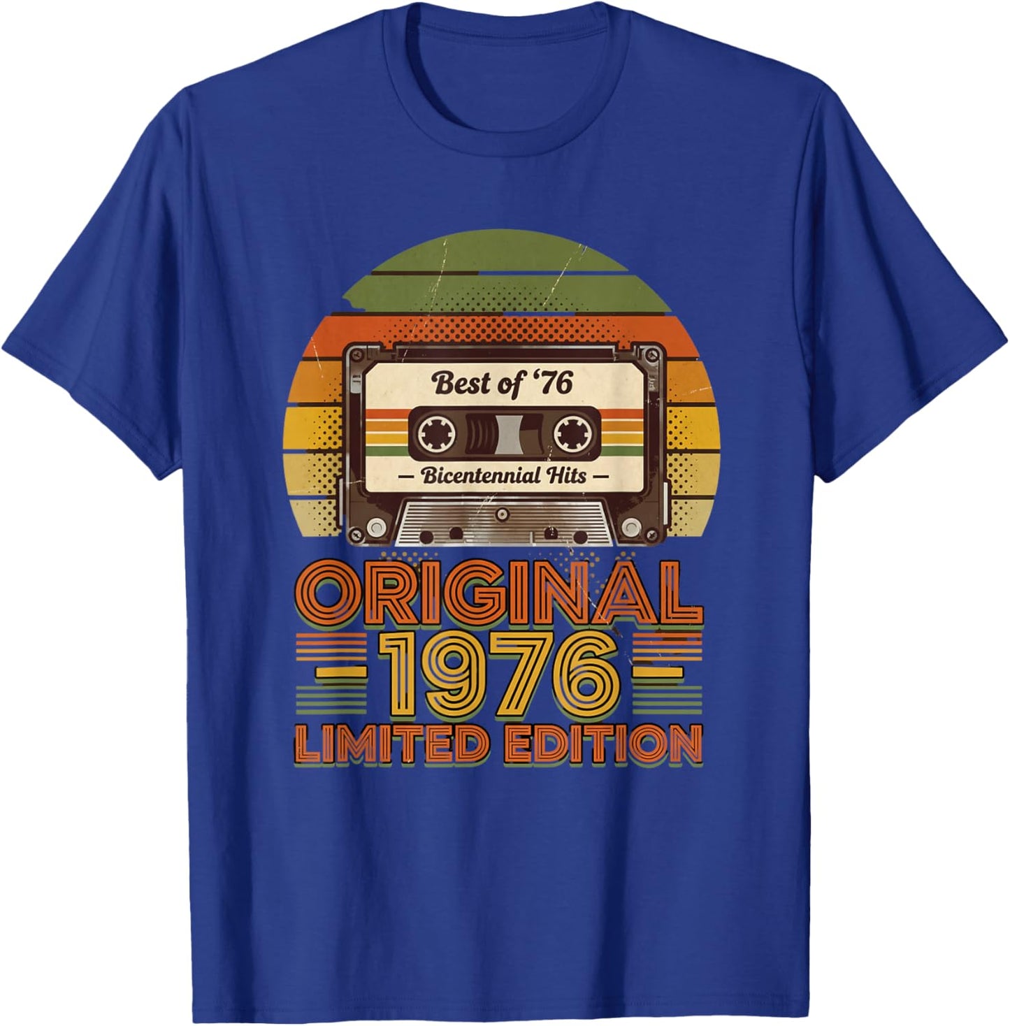 Best of 76 Bicentennial Hits Original 1976 Limited Edition T-Shirt - T-Shirt | Royal