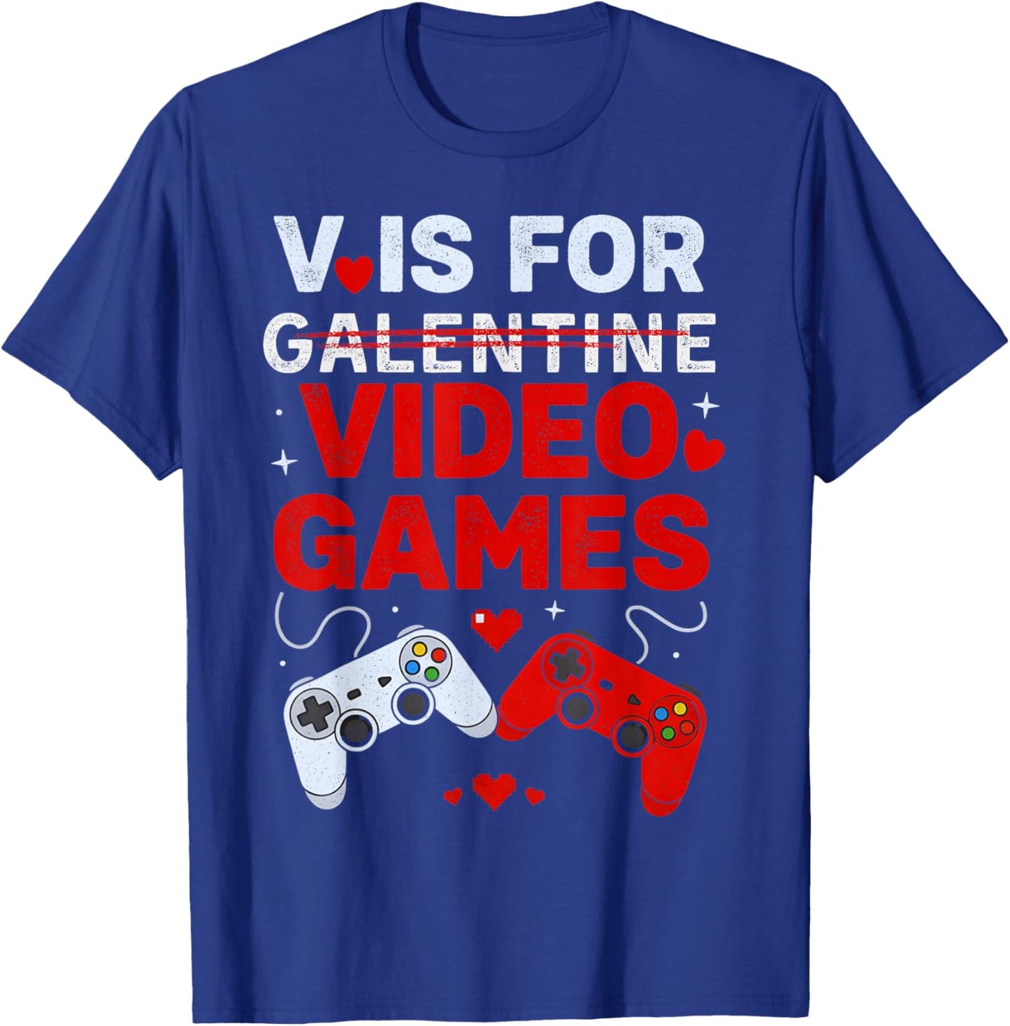 Valentines Day Boys Galentine Day Boy Video Games Kids Girls T-Shirt - T-Shirt | Royal