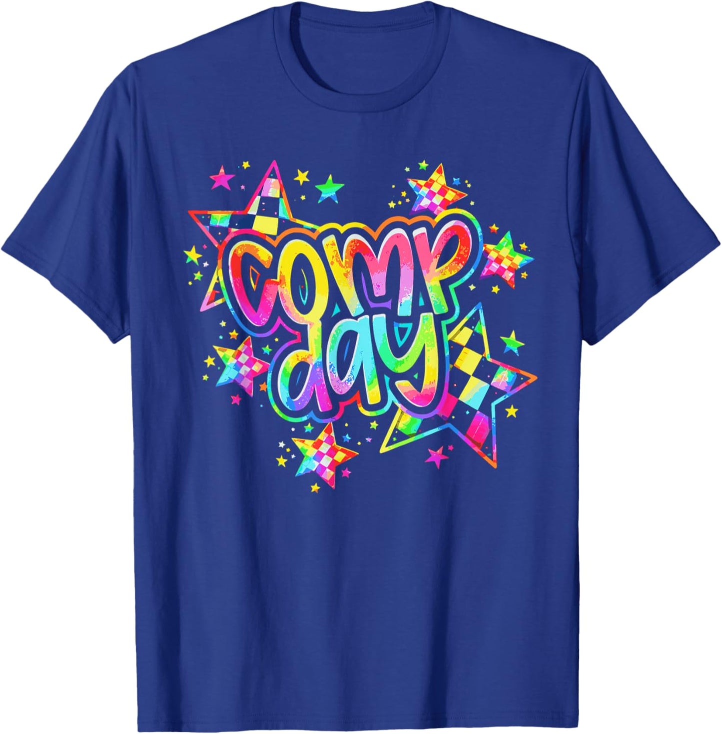 Comp Day Cheer Competition Season Cheerleading Graphic T-Shirt - T-Shirt | Royal