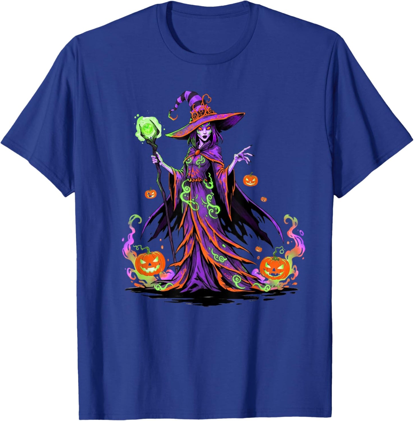 Funny Vintage Wicked Halloween Witch Design Men Women Kids T-Shirt - T-Shirt | Royal