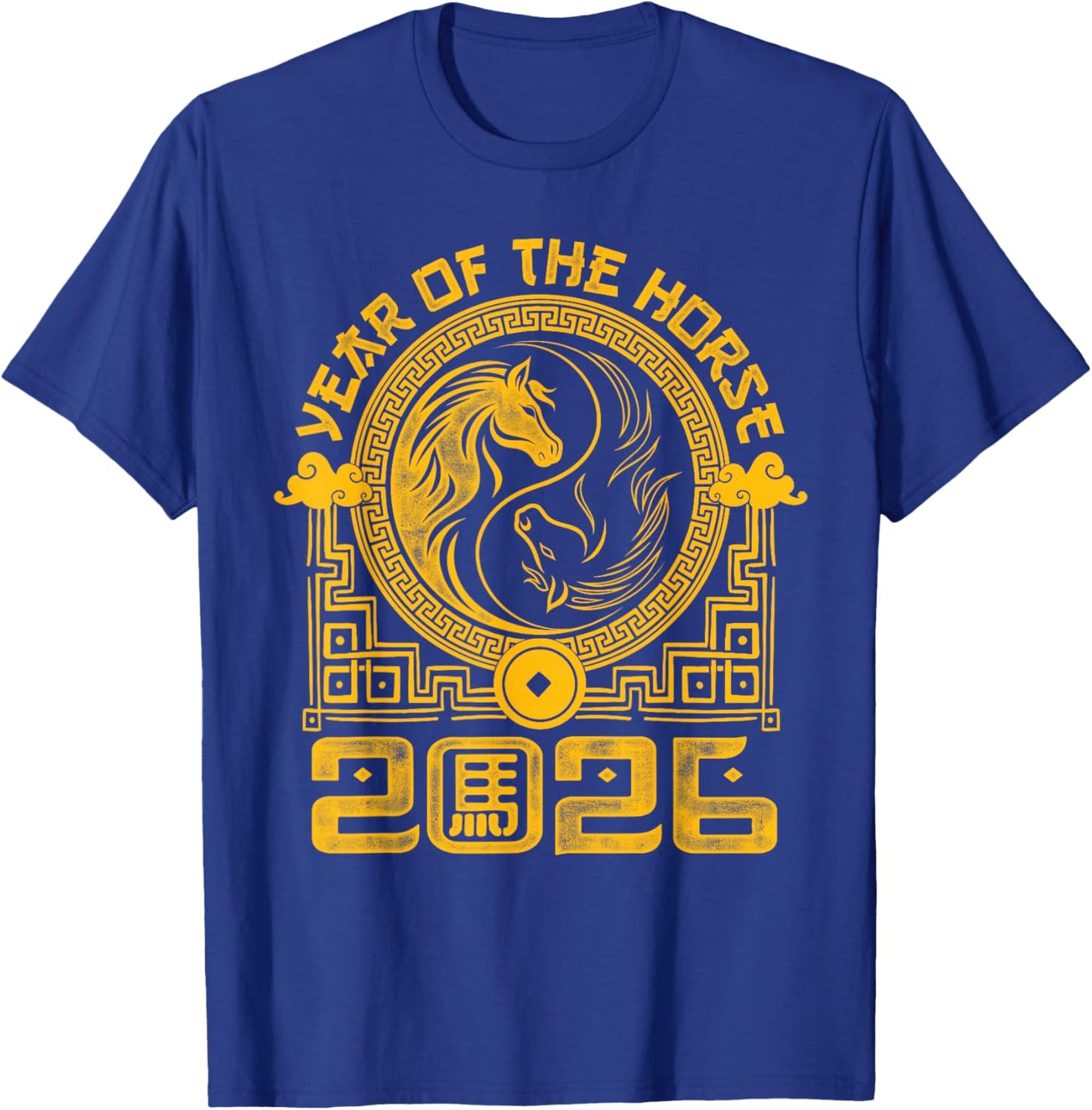 2026 Year of The Horse Chinese Zodiac Chinese New Year T-Shirt - T-Shirt | Royal