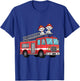 Fire Truck Firefighter Dalmatians Kids T-Shirt - T-Shirt | Royal
