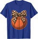 Basketball Coquette Bow Cute Basketball Lover T-Shirt - T-Shirt | Royal