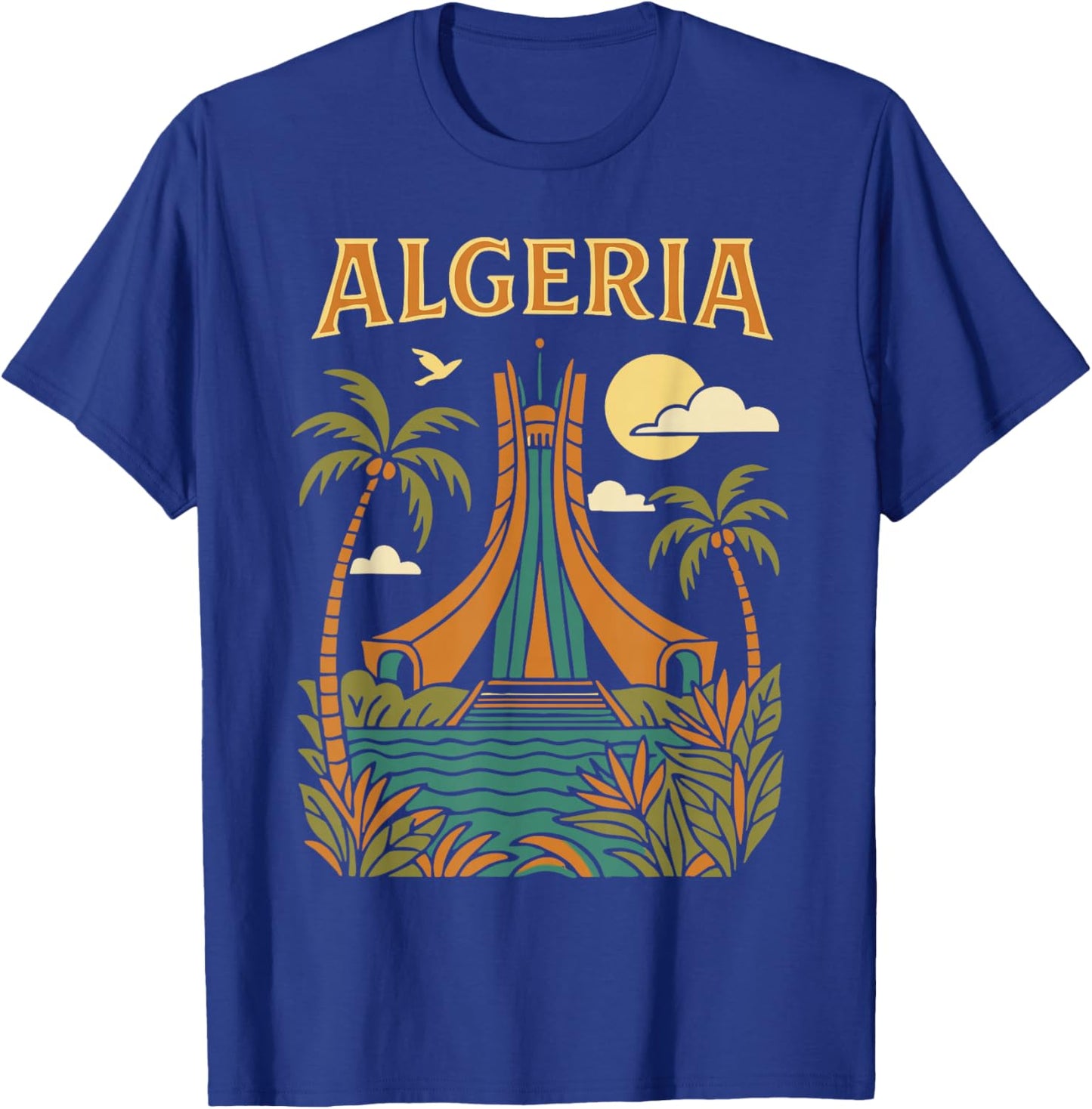 Algeria Alger l'algérie Les Algériens DZ Algérien Bled Retro T-Shirt - T-Shirt | Royal