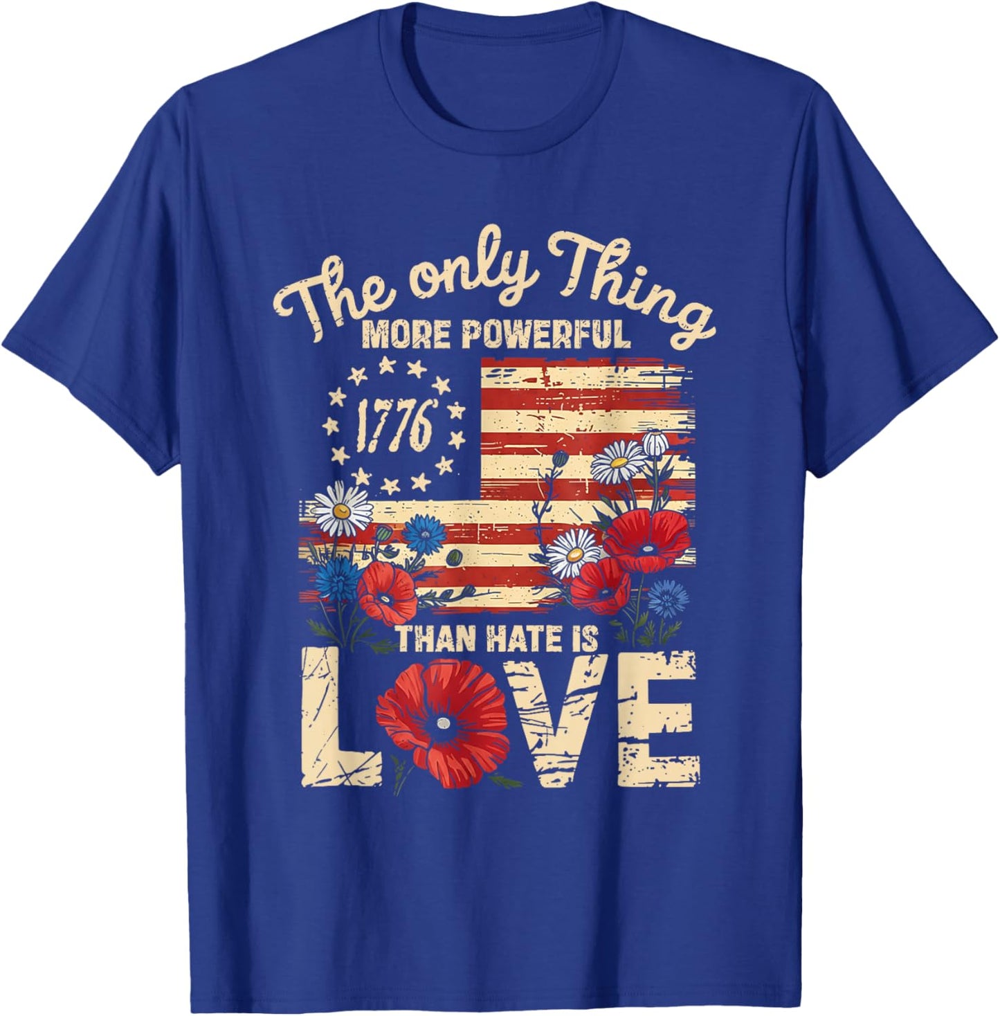 Heart Floral T-Shirt - T-Shirt | Royal