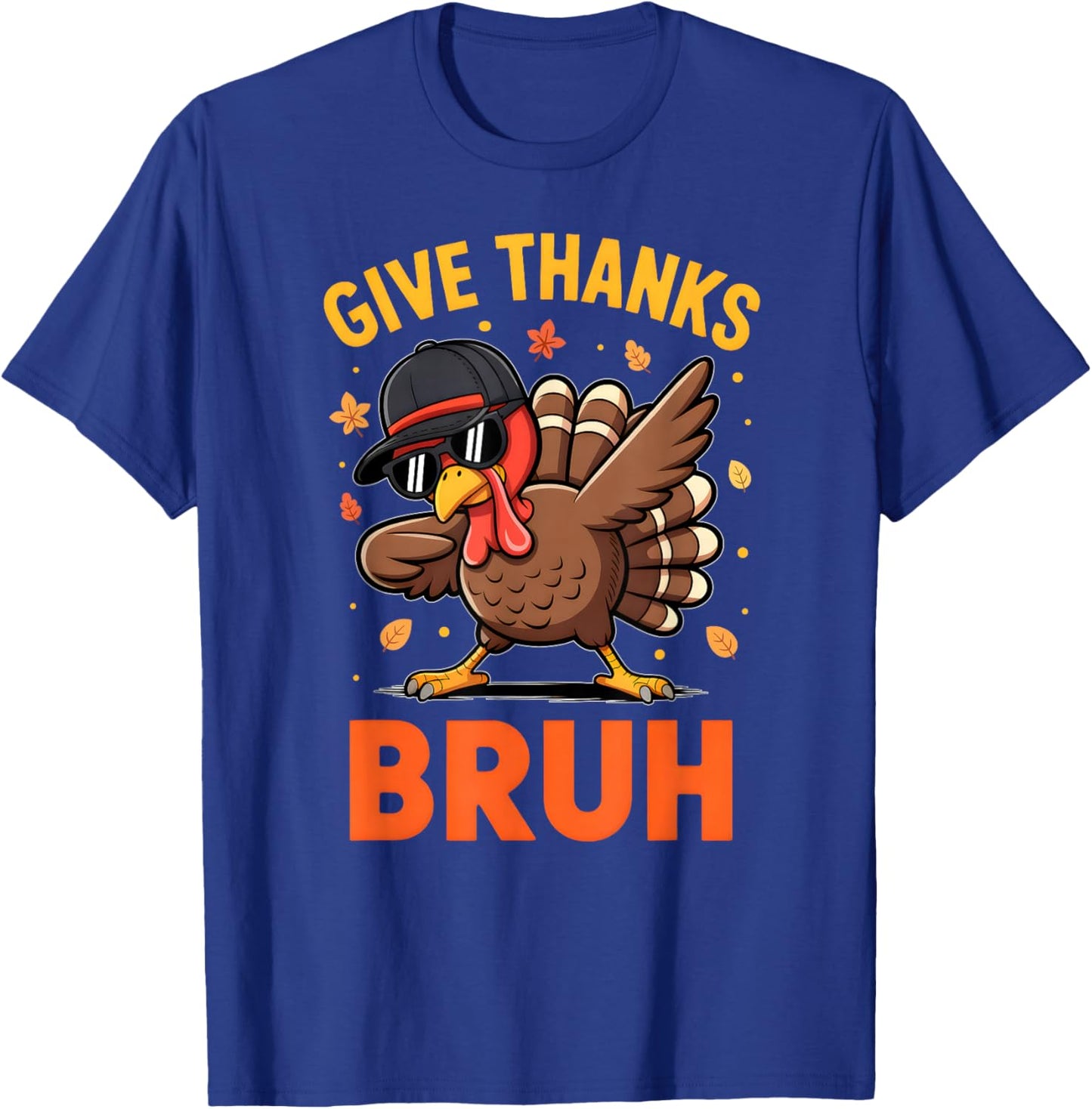 Bruh Thanksgiving Turkey Pilgrim Costume for Boys Teens Kids T-Shirt - T-Shirt | Royal