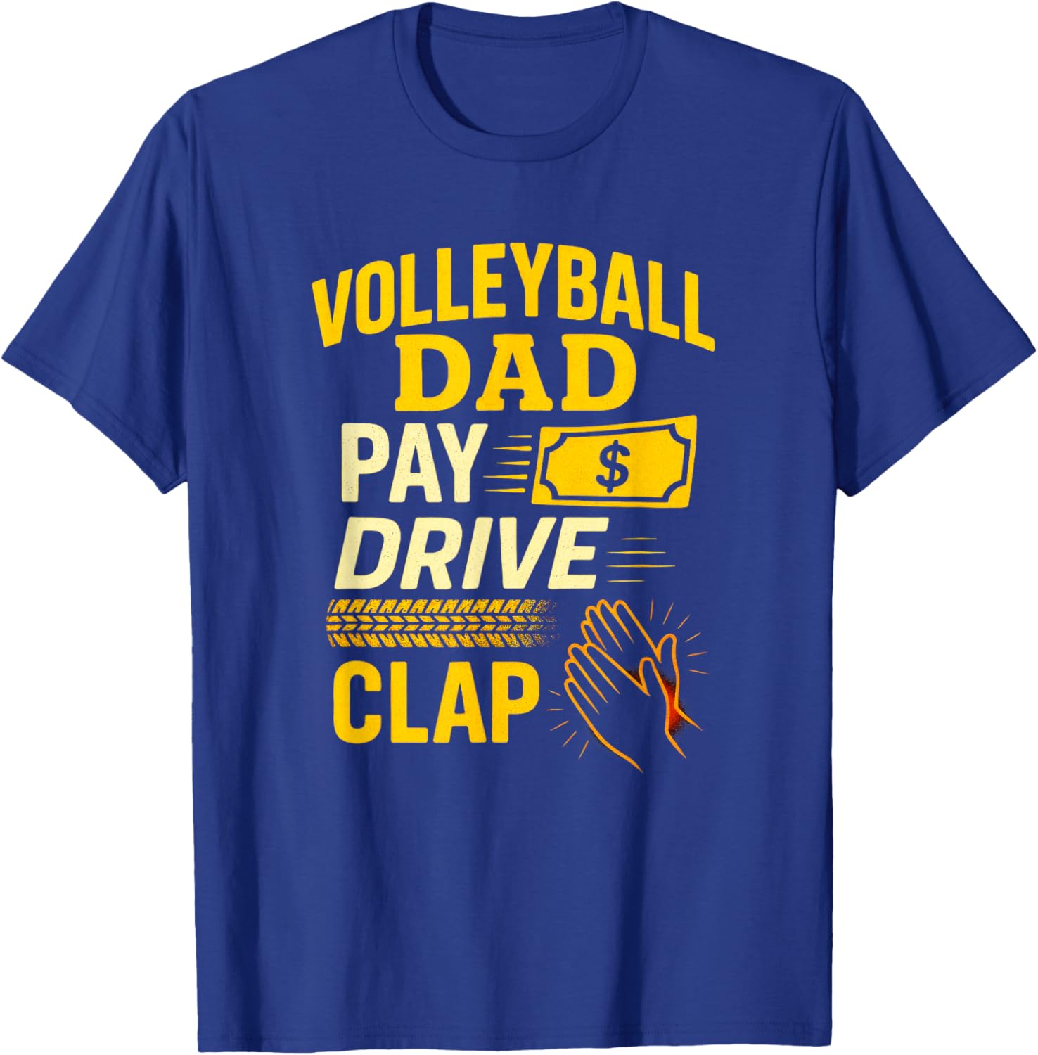 Volleyball DAD - Funny Proud Father Player T-Shirt - T-Shirt | Royal