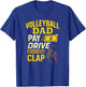 Volleyball DAD - Funny Proud Father Player T-Shirt - T-Shirt | Royal
