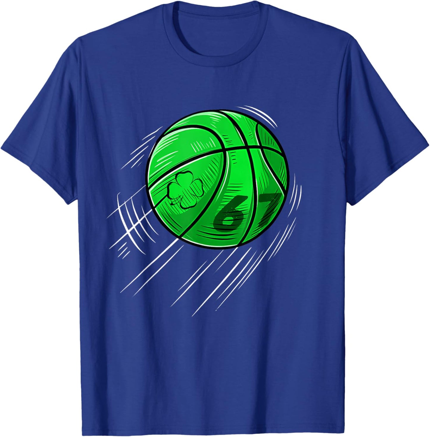 St Patricks Day 67 Shamrock Lucky Basketball Irish Boys Men T-Shirt - T-Shirt | Royal