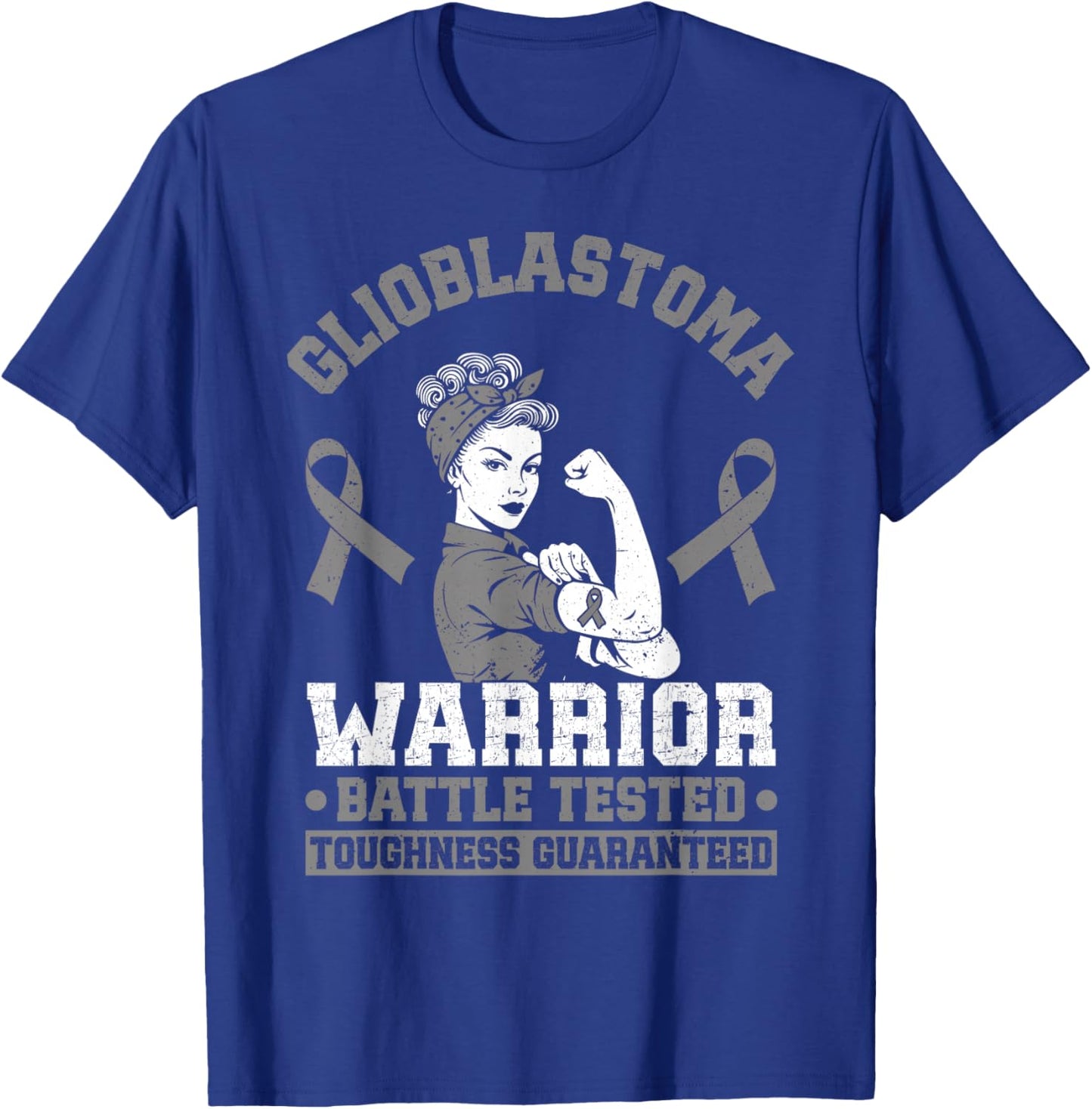 Glioblastoma Warrior GBM Awareness Funny Glioblastoma T-Shirt - T-Shirt | Royal