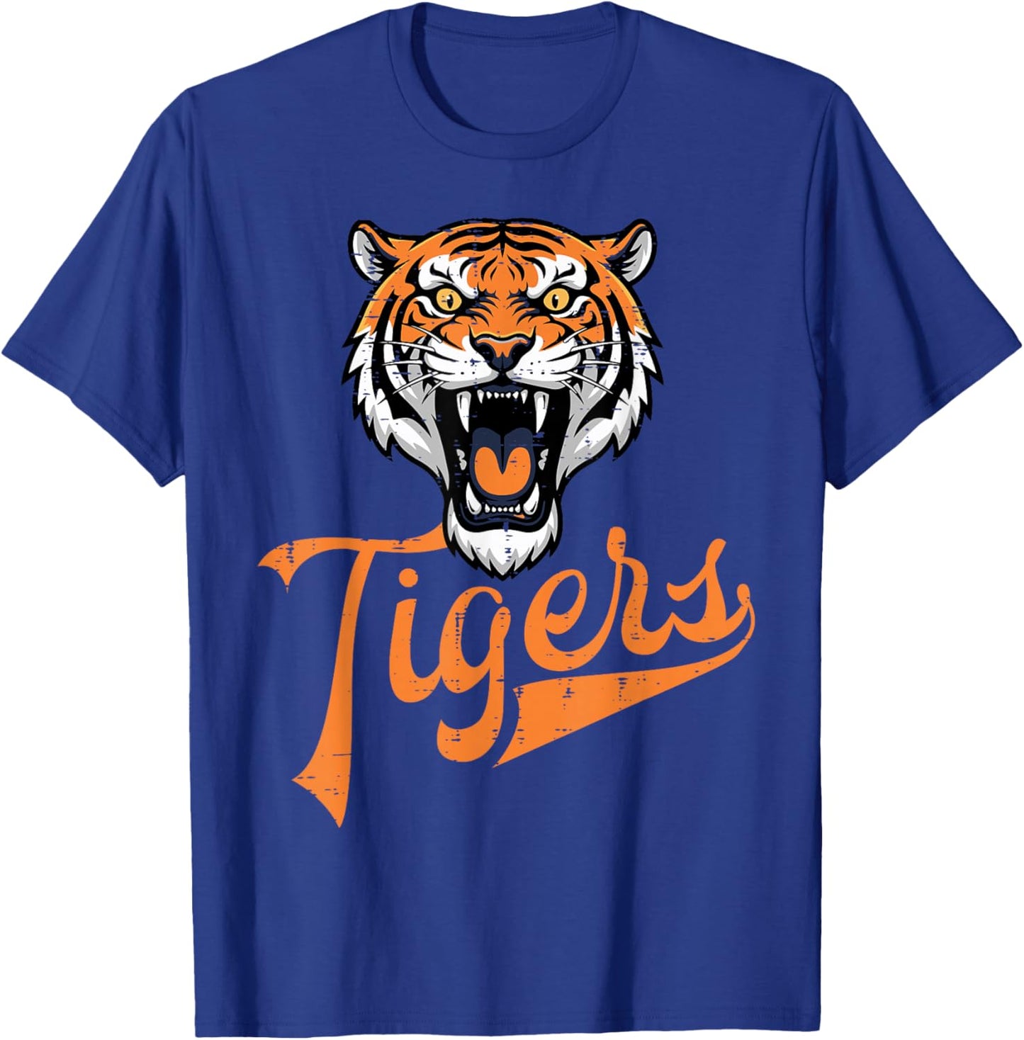 Tiger Boys Girls Teen Kids Men Youth Women T-Shirt - T-Shirt | Royal