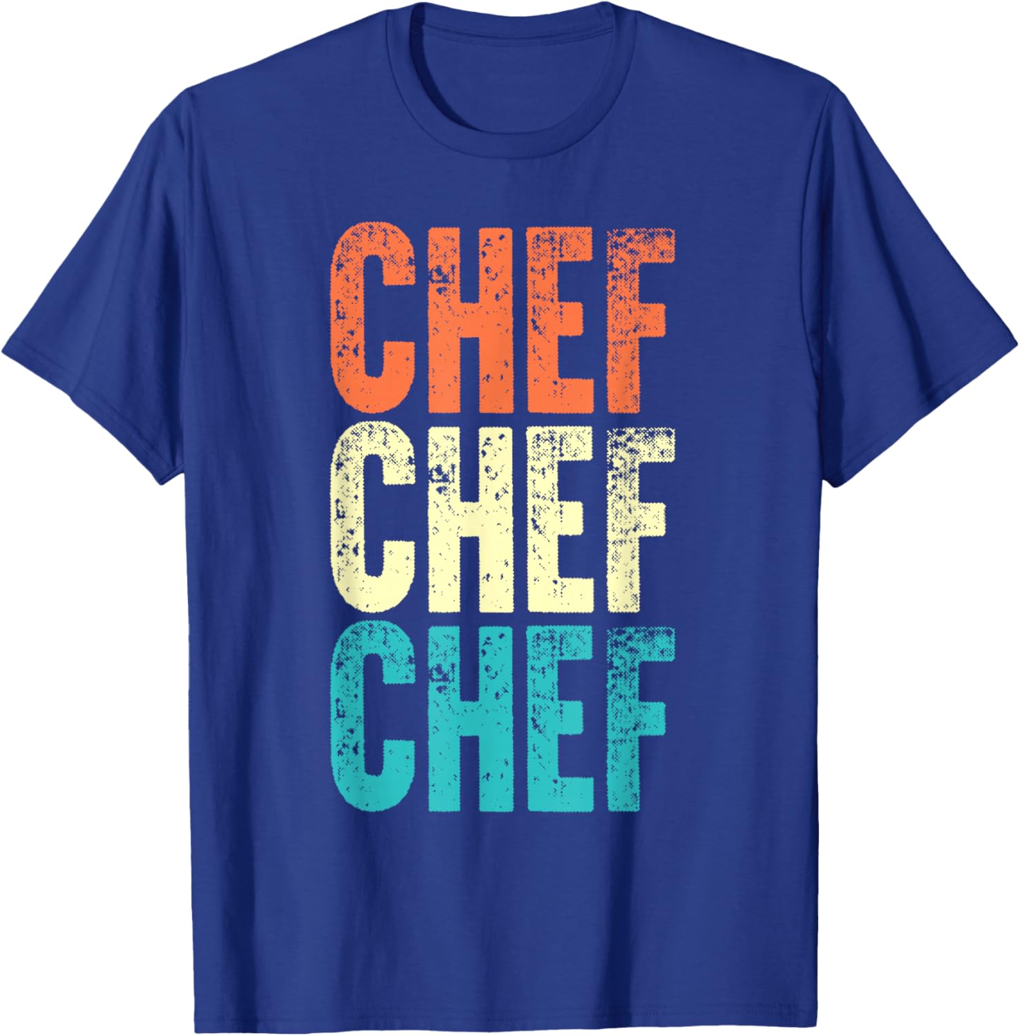 Chef Vintage Style Job T-Shirt - T-Shirt | Royal