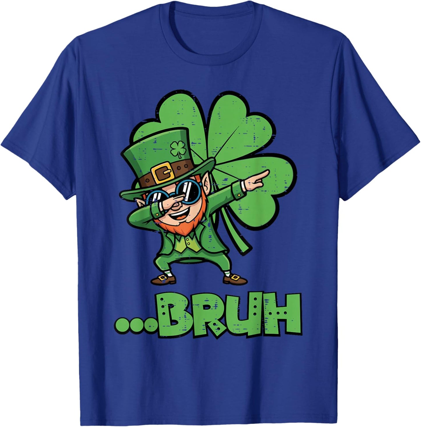 St Patricks Day Leprechaun Bruh Saint Paddys Women Men Kids T-Shirt - T-Shirt | Royal