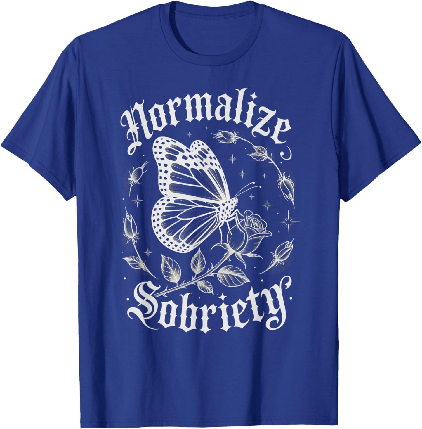 Cute NORMALIZE Sobriety Sober Matters AA Support Recovery T-Shirt - T-Shirt | Royal
