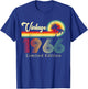 Vintage 1966 Classic 60th Birthday Retro Turnin 60 Years Old T-Shirt - T-Shirt | Royal