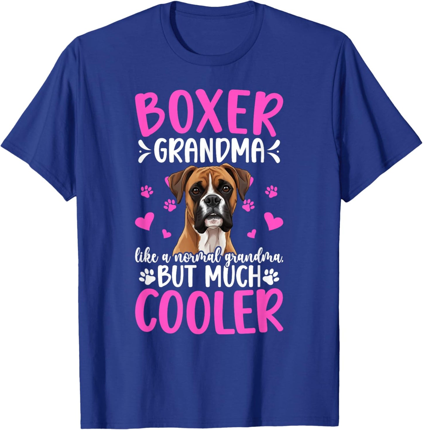 Boxer Grandma Definition Boxer Grandmother T-Shirt - T-Shirt | Royal