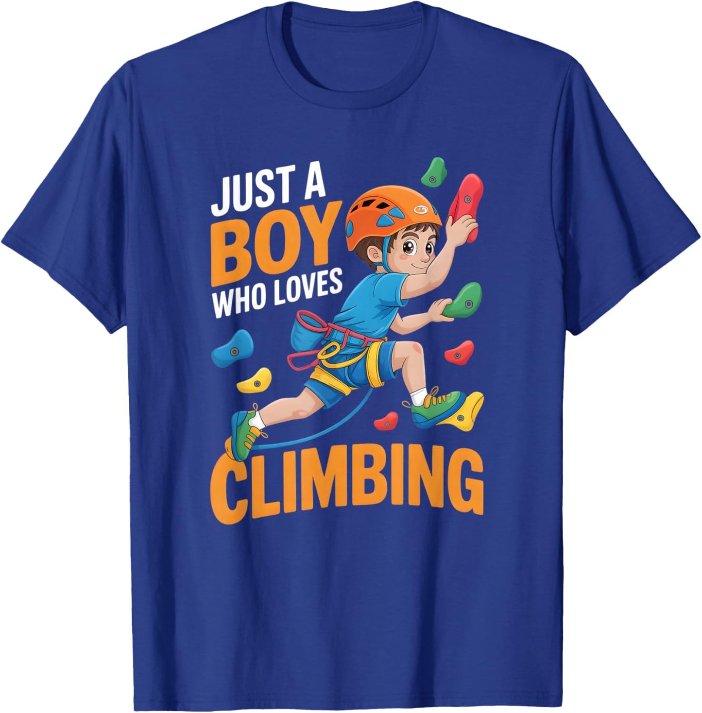 Boys Climbing T-Shirt - T-Shirt | Royal