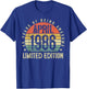 40 Year Old Vintage April 1986 Retro 40th Birthday Men Him T-Shirt - T-Shirt | Royal