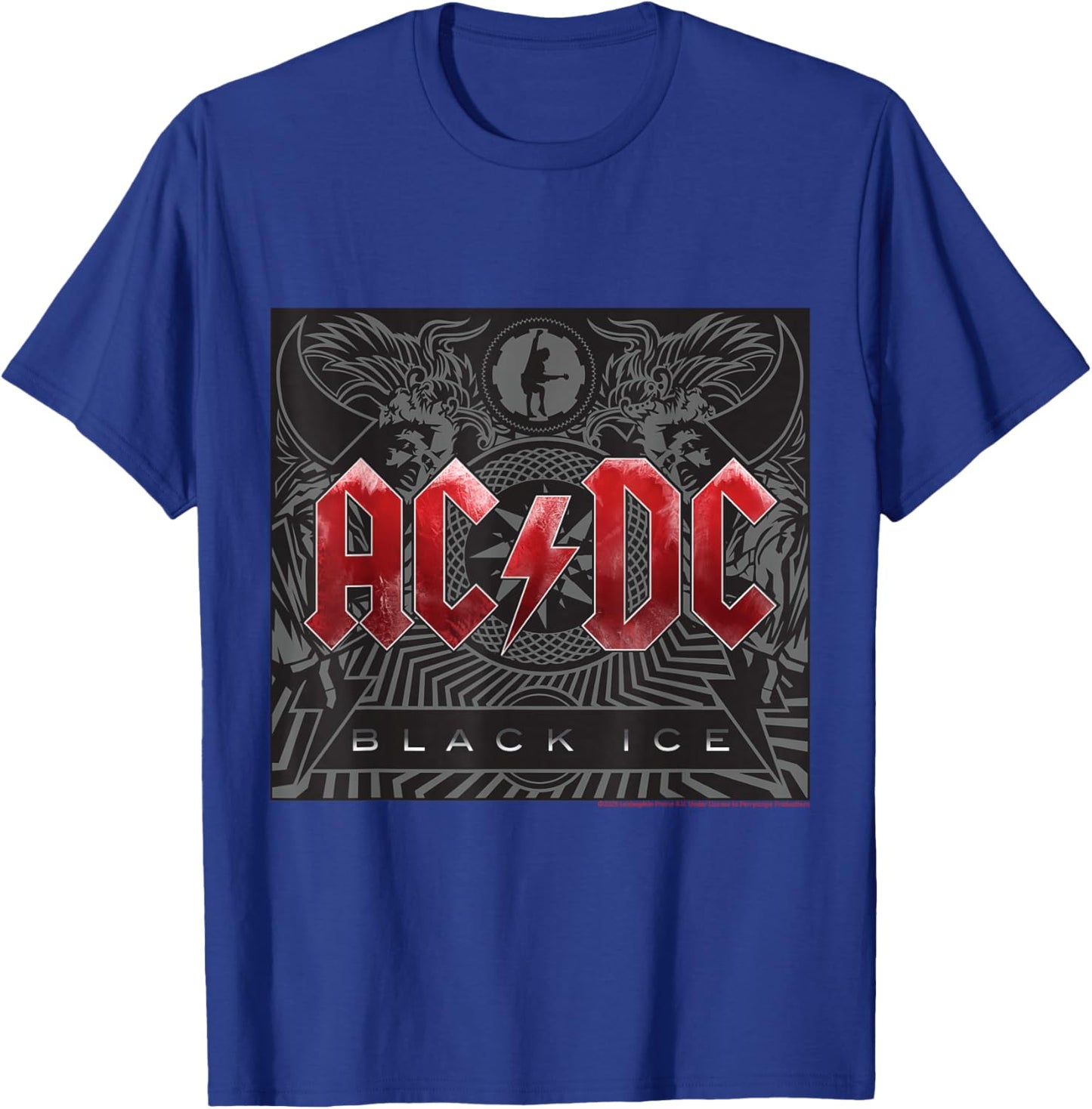 AC/DC Music Band Black Ice Iconic Power T-Shirt - T-Shirt | Royal