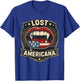 Lost Americana Vampire Patriotic Retro USA T-Shirt - T-Shirt | Royal